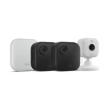 Blink Outdoor 4 XR + Mini 2 — Wireless and plug-in security cameras, motion detection, extended range. Sync Module XR included — 2 camera system + Mini 2 (White)