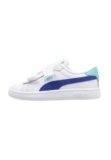 Puma Unisex Baby Smash 3.0 L V Inf Sneaker, Bianco-Vivid Blue-Aquatic, 4 UK Bambino, Puma Bianco Vivido Blu Acquatico, 20 EU