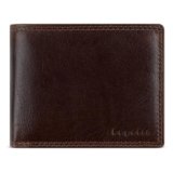 bugatti Savona Portafoglio in pelle di bufalo conciata al vegetale, RFID, formato orizzontale, da uomo – Marrone
