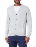 Amazon Essentials Cardigan da uomo in cotone, grigio chiaro, XS