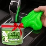 Slime Buddies Car Cleaning Gel Putty – Apple Scented Interior Detailing Tool for Cup Holders, Air Vents & Keyboard – Reusable Auto Detailing Accessories – Dust Remover Goop – Gifts for Men Women