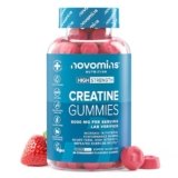 Gommose alla Creatina – 5000 mg Testati in Laboratorio – Monoidrato ad Alta Forza – Aumenta le prestazioni fisiche – alternativa a compresse, polveri e capsule – Novomins