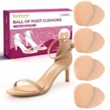 Bukihome Cuscinetti Metatarsali – 8 Pezzi Cuscinetti per Scarpe，Specialista in tacchi alti e sandali, allevia il dolore causato dall’attrito sui piedi,Rosa