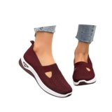 Scarpe Ortopediche Donna – Scarpe Slip On Senza Lacci Morbida Sneakers da Ginnastica Traspirante Antiscivolo Leggere Traspiranti Sneakers da Corsa Casa Estive Comode Camminare