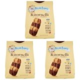 Mulino Bianco Biscotti Frollini Ritornelli con Cacao e Mandorle, Senza Olio di Palma, Colazione Ricca di Gusto, 700 g (Confezione da 3)