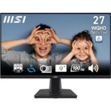 MSI PRO MP275Q Monitor 27″ WQHD – 2560 x 1440, pannello IPS, 100 Hz, schermo anti-affaticamento, altoparlanti integrati, inclinazione regolabile – HDMI 2.0b, DP 1.2a
