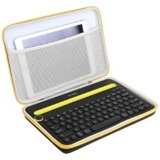 Khanka Eva Borsa da Viaggio Custodia Caso Case per Logitech K480 Tastiera Multidispositivo Bluetooth Keyboard.(Solo Custodia)