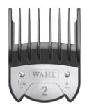 WAHL Premium Magnetic Attachment Combs, #2, 6mm, pettini guida per tagliacapelli, accessori per tagliacapelli e rifinitori, nero, Kuno, Chromstyle, Genio