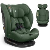 KikkaBoo Seggiolino Auto 0–36 kg Reclinabile i-EXPLORE 2, Gruppo 0 1 2 3, Senza ISOFIX, Girevole Avanti e Indietro, Imbracatura a 5 Punti, 40–150 cm, Verde militare