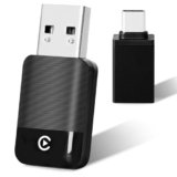 Adattatore CarPlay Wireless, 2026 Upgrade CarPlay Dongle Converte Cablato a Wireless per iPhone, USB C/A Plug and Play, per Apple iPhone iOS 10+ e Auto con CarPlay