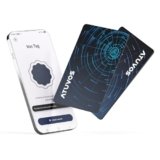 ATUVOS Air Tag Card Pro per Android & iOS, Dual System Ricaricabile Wallet Tracker Funziona con Google Funzioni Trova o Apple Dov’è APP, Smart Localizzatore per Portafoglio, Borse, Thin 1.6mm 2 Pezzo