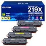 KUPYLM 219X Toner (Con Chip) Compatibile per HP 219X 219A Toner per HP Color Laserjet Pro MFP 3302FDW 3302SDW 3202DW 3302FDN 3302FDWG 3302SDWG 3302FDNG 3202DN (1Nero 1Ciano 1Giallo 1Magenta, 4-Pack)