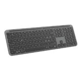Logitech Signature Slim K950, tastiera wireless, design elegante, switch tra dispositivi, digitazione silenziosa, Bluetooth, Windows, Mac, Chrome, Layout Italiano QWERTY, Grafite