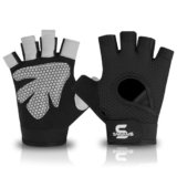 SAWANS Guanti da palestra per uomini e donne da donna, guanti per sollevamento pesi, fitness, allenamento, traspiranti, antiscivolo, in silicone, protezione per il palmo della mano, aderenti, da
