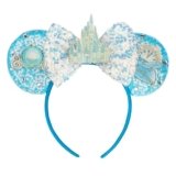 BTXJLLY Hairband for Women Glitter Sequin Mouse Ears Headband Costume Accessory for Adults & All Ages, Perfect for Theme Parks, Birthday Celebrations, Halloween & Cosplay Events (Castle)