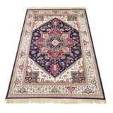 Pierre Tappeti Tappeto RUBINE 304 Heriz BLU disegno classico persiano stile orientale tradizionale cm.200×290. Tappeto salotto, soggiorno, camera da letto, ingresso, corridoio.