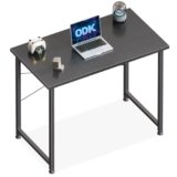 ODK Scrivania per Computer, 80x40cm Scrivania da Ufficio, Scrivanie Adatte per Camere da Letto e Soggiorni, Nero