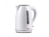 Girmi BL2201 Bollitore Cordless, 1.7 Lt, 2200 W, Beccuccio con filtro, Resistenza nascosta, Base con rotazione 360°, Indicatore livello d’acqua, Bianco