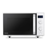 Toshiba MW2-AG23P(WH) 3-in-1 Forno a Microonde con Grill 1050W, e Cottura combinata, 23 L, Piatto Girevole con Memoria di Posizione, Timer, Luci LED Integrate, 900 W, Bianco