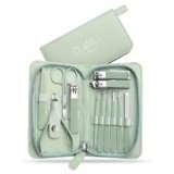 Set Manicure DUAIU 12 Pezzi Tagliaunghie Professionale Kit Manicure Set Manicure in Acciaio Inox Manicure Set Donne e Uomini Kit per La Cura Delle Unghie con Borsa da Viaggio