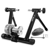 Sportneer Fluid Indoor Bike Trainer Stand – Indoor Riding Cycling Exercise Stationary Bicycle Stands Trainers with Noise Reduction Wheel for Road Bike Black 21.3 x 7.9 x 25.2″