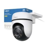 Tapo Telecamera Wi-Fi Esterno Visione Notturna a Colori, 2K 3MP Telecamera WiFi 360° IP65, Videocamera Sorveglianza Esterno, Rilevamenti Smart AI, Tracciamento Intelligente, Alexa, 2.4GHz, C51A