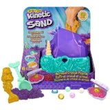 Kinetic Sand, Mermaid Crystal Playset, Over 1lb of Play Sand, Gold Shimmer Sand, Storage & Tools, Sensory Toys, Holiday Gifts & Stocking Stuffers for Kids Ages 3 and up