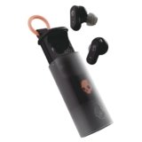 Skullcandy Dime Evo Wireless Earbuds, Bluetooth Headphones, Noise Isolating Fit, Up to 36 Hours Battery, Microphone for iPhone Android, Easy Carry with Clip-Anywhere Case – True Black