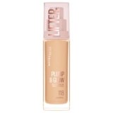 Maybelline New York Fondotinta Illuminante, Per Tutti i Tipi di Pelle, Pelle Rimpolpata e Radiosa, Finish Naturale, Con Acido Ialuronico e Niacinamide, Lifter Plump and Glow, Tonalità: 118, 30 ml