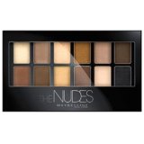Maybelline New York Palette Ombretti The Nudes, 12 Colori Sulle Sfumature del Nudo, Finish Matte, Satinato e Perlato
