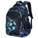 Amythe Zaino per Ragazzi – Scuola Elementare e Media – Zaino Ragazzo Grande Luminoso Notturno con Scomparto 15.6″ Laptop, Ergonomico, Idrorepellente, Zaini Casual Adolescenti, Nero