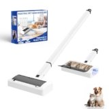 Lintlock Electric Pet Hair Remover – Motorized Lint Roller for Dog & Cat Hair Removal, Stand-Up Cleaning System with 5 Extension Rods, High-Speed Oscillating Roller for Couch Bed Carpet Seats