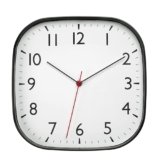 TFA Dostmann Orologio da parete moderno grande al quarzo senza ticchettio, 60.3076, analogico, 28 cm, movimento sweep, per soggiorno, ufficio o cucina, per la casa, di facile lettura, nero