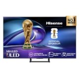 Hisense TV 65″ Mini-LED 144Hz 4K 2025 65E8Q, Smart TV VIDAA U8, Dolby Vision IQ, HDR 10+ Adaptive, 144Hz Game Mode PRO, Dolby Atmos 2.1 con Subwoofer, Alexa Built-in, VIDAA Voice, lativù 4K, 65”