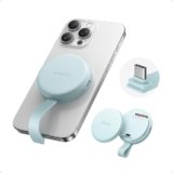 Anker MagGo USB-C Adapter, SD Card Reader for iPhone 16/15 Series, Portable Magnetic Memory Card Reader with Built-in Cable, Slot for SD&TF, 312MB/s Max Data Transfer forUSB C Devices(Green)