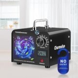 Charmofun Generatore di Ozono Professionale 60000mg/h, Ozonizzatore Industriale per 300㎡, Macchina Ozono Alta Capacità O3, Generatore Ozono per Odori di Casa Auto Fumo Animali (Nero)