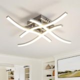 Tealight Plafoniera LED Soffitto, Lampadario led soffitto, 24W 2700LM, 4500K Lampadario Led Camera da Letto, Plafoniera Design, Lampadari Cucina, 4 Luci LED Lampadari per Corridoio, Soggiorno