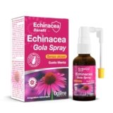 Gola Spray, spray per la gola, supporto immunitario, con Echinacea Purpurea, senza alcool, gusto menta – 20 ml Echinacea Benefit