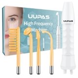 Bacchetta ad Alta Frequenza Viso Portatile – UUPAS 4 in1 Macchina Neon Alta Frequenza Professionale per il Viso e il Corpo