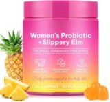 Probiotici donna flora intima orsetti gommose, 60 probiotici vaginali gummies con olmo, women probiotic gummies per donne Flora intima, pH, salute intestinale e sistema immunitario – Senza zucchero