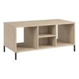Bush Furniture Essence Coffee Table with Shelf | Shelves, Storage, Multifunctional Organization for Living Room, Bedroom, or Entryway