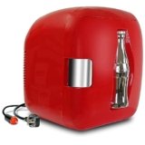 Coca Cola Mini Frigo da Camera 7,9L Frigorifero Piccolo 12 Lattine Portatile Raffreddatore e Scaldino Bottiglie di Coke Mini Frigorifero per Bevande Auto Campeggio Viaggio Ufficio Scrivania