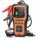 TREKURE Booster Avviamento Auto con OBD2 Diagnostica, 7000A Avviatore Di Emergenza (Tutti Gas o 10L Diesel), Portatile 12V Avviatore Batteria Auto con LED, OBDII, Tester Batteria, Power Bank