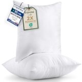Utopia Bedding Cuscini, Imbottitura per Cuscini, Tessuto Misto Cotone Cuscini Divano, Cuscino Interno (2, Bianco, 60×60 cm)