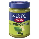 Barilla Pesto alla Genovese con Basilico Fresco Italiano e Parmigiano Reggiano DOP, Senza Glutine, Sugo Pronto Per Pasta, 190 g