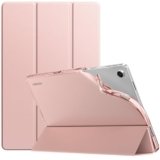 TiMOVO Cover per Samsung Galaxy Tab A11+ Plus/A9+ Plus 11 Pollici (2025/2023), Cover Protettiva Trasparente in TPU Morbido e Sottile, Auto Sveglia/Sonno, Oro Rosa