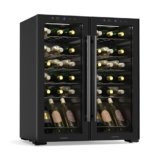 KLARSTEIN Shiraz – Cantinetta Vino Doppia Temperatura, 5-18 °C, 42 dB, Pannello Soft-Touch, LED, Posizionamento Libero