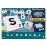 Mattel Games Scrabble – Il gioco da tavolo delle parole, nuova versione con doppio tabellone e modalità Parole di Squadra, include 50 Obiettivi, edizione italiana, 8+ anni, HXW03
