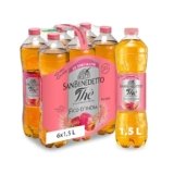 San Benedetto Thè al Fico d’India, 6×1,5 l, il Nuovo Gusto dell’Estate, Gusto Ricco e Naturale in Poche Calorie, Senza Conservanti e Coloranti Artificiali, Tappo Click