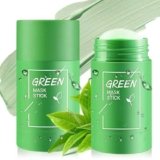 2 Pezzi Green Mask Stick,Maschera Stick,Deep Cleanse,Maschera per la pulizia del tè verde, Pulizia Profonda dei Pori,Controllo Dell’Olio